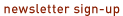 newsletter sign-up